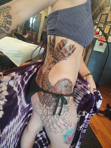 Explore forearm tattoo filler ideas, creative tattoo ideas in Omaha, available at Evil Eye Tattoo Studio