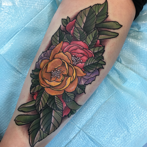Explore native indian tattoo ideas, creative tattoo ideas in Fontana, available at Dark Hearts Tattoo Gallery