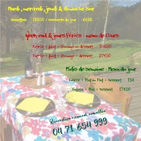 Menu / carte de L'ours maçon - Putting Golf à Tence