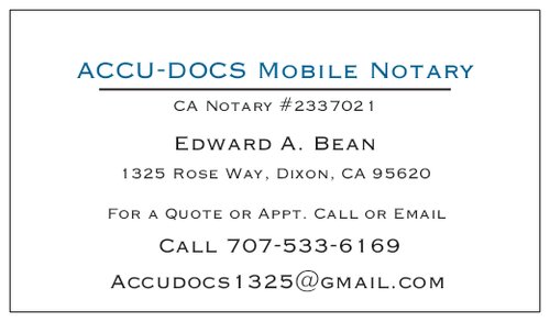 Accu-Docs Mobile Notary Service 