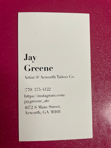 Tattoo Shop «Revelation Ink Tattoo Emporium», reviews and photos, 4672 S Main St, Acworth, GA 30101, USA