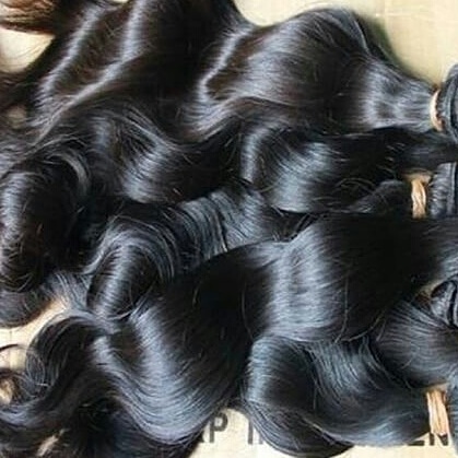 Purple Ribbon Hair Extensions