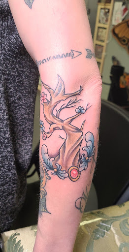 Explore matching butterfly tattoo ideas, creative tattoo ideas in Odessa, available at Heart And Dagger Tattoo