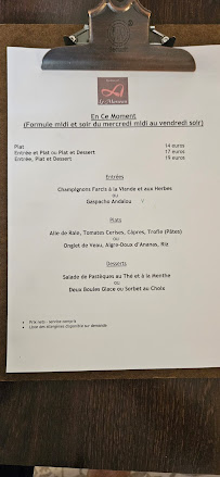 Restaurant Le Marceau (Angélique et Sébastien) à Auch - menu / carte