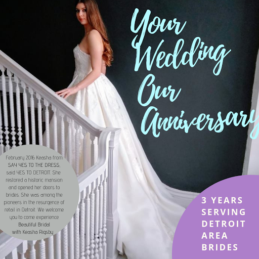 Bridal Shop «Beautiful Bridal with Keasha Rigsby», reviews and photos, 2921 E Jefferson Ave, Detroit, MI 48207, USA