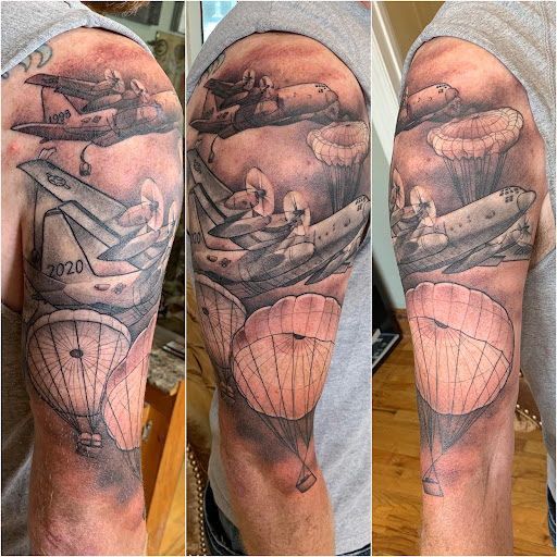 Explore cruise ship tattoo ideas, creative tattoo ideas in Baldwinsville, available at Tymeless Tattoo