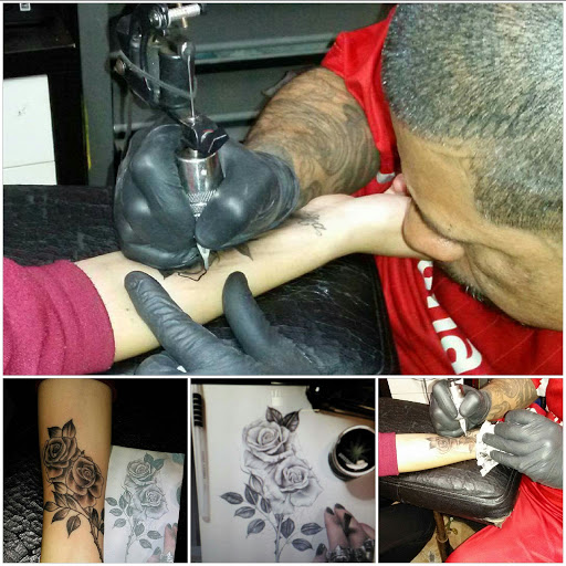 Explore leg tattoo placement ideas, creative tattoo ideas in Los Angeles, available at South Central Tattoos