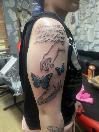 Explore pisces fish tattoo ideas, creative tattoo ideas in Jacksonville, available at Cover Up Tattoos