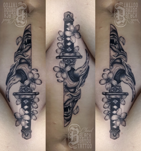 Explore tattoo cover ups ideas, creative tattoo ideas in Broussard, available at Black Bayou Tattoo