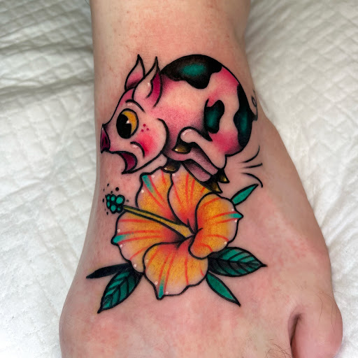 Explore cursive tattoo ideas, creative tattoo ideas in Honolulu, available at Sacred Art Tattoo Waikiki