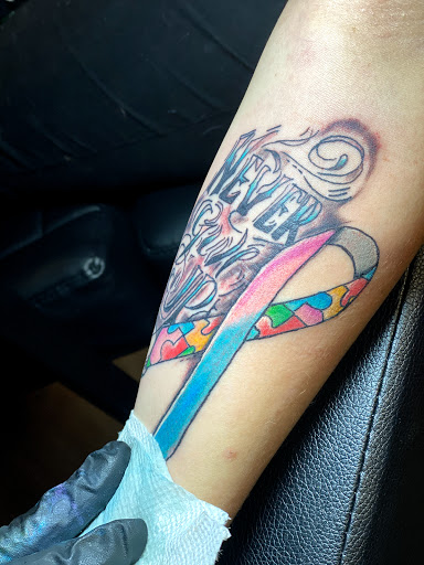 Explore trash tattoo ideas, creative tattoo ideas in Fort Oglethorpe, available at The Helm Tattoo & Piercing