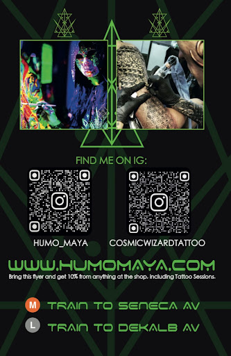 Explore women's arm tattoos ideas, creative tattoo ideas in Ridgewood, available at Cosmic Wizard Tattoo & 3DUV Gallery