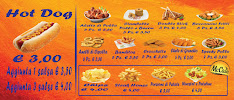 Menu / carte de Bocadillos Hot Dog à Casoria