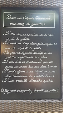 Crêperie Saint-Sauveur à Auray menu