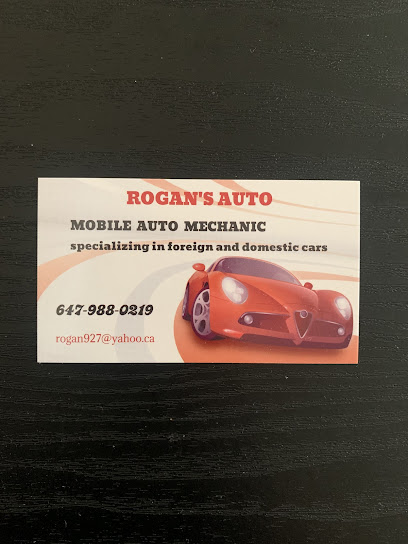 ROGAN’S AUTO (mobile auto mechanic and body work)