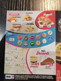 Menu du O112 à Montrouge