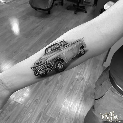 Explore tattoo ideas sad, creative tattoo ideas in West Hollywood, available at The Honorable Society Tattoo Shop