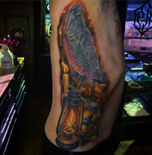 Explore small owl tattoo ideas, creative tattoo ideas in Clovis, available at High Sierra Tattoo Co.