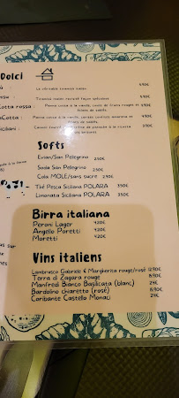 Restaurant italien Ciao Bella à Rennes (le menu)