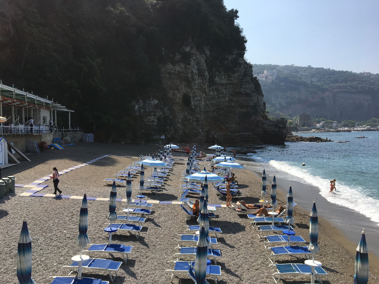 Foto av Vico Equense beach med blått vatten yta