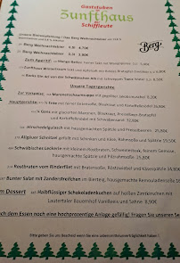Gaststuben im Zunfthaus der Schiffleute à Ulm menu