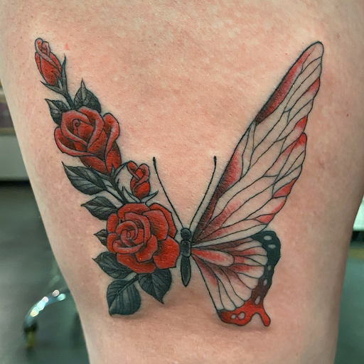 Explore feather memorial tattoo ideas, creative tattoo ideas in Raleigh, available at Raleigh Tattoo Company