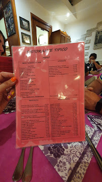 Menu du Ristorante Tipico à Cascia