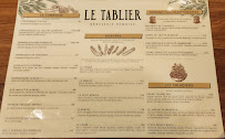 Restaurant Le Tablier Reims à Reims (le menu)