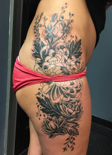 Explore neck tattoos for women ideas, creative tattoo ideas in Chattanooga, available at Standard Ink Tattoo Co