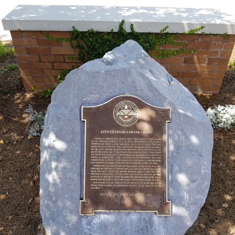 Atticus Finch Memorial Park Monument