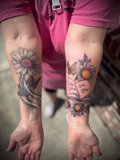 Explore tattoo ideas for losing a loved one, creative tattoo ideas in Wallace, available at Artistic Abyss Tattoo Collective