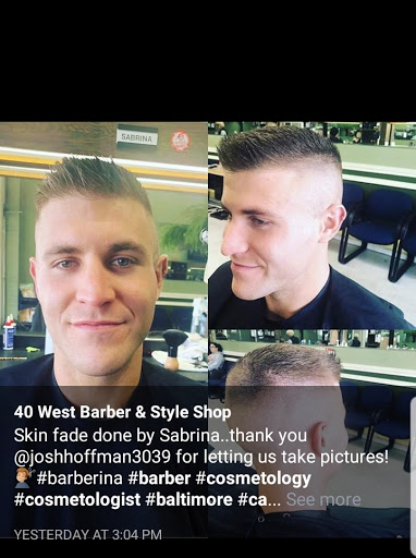 Barber Shop «40 West Barber & Style Shop», reviews and photos, 722 N Rolling Rd, Catonsville, MD 21228, USA