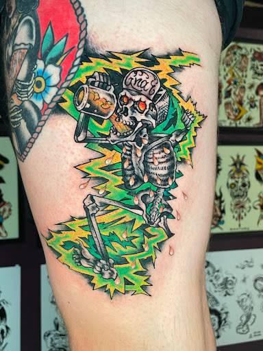 Explore luna name tattoo ideas, creative tattoo ideas in Georgetown, available at Iron Rite Tattoo South