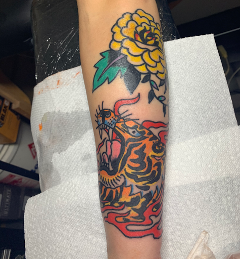 Explore hand cover up tattoo ideas, creative tattoo ideas in Ridgewood, available at Lucky Bunny 13th Rabbit