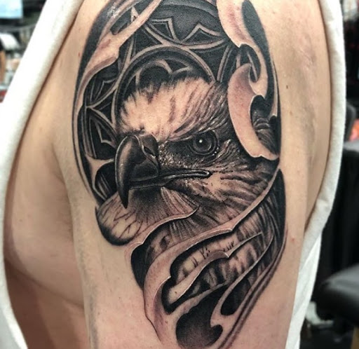 Explore female neck tattoo ideas, creative tattoo ideas in Spokane, available at Anchored Art Tattoo