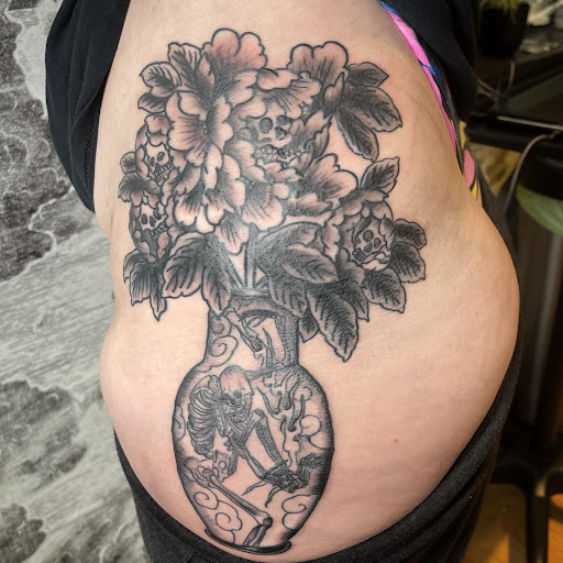 Explore tattoo on foot ideas, creative tattoo ideas in Buffalo, available at True Gloom Tattoo Studio