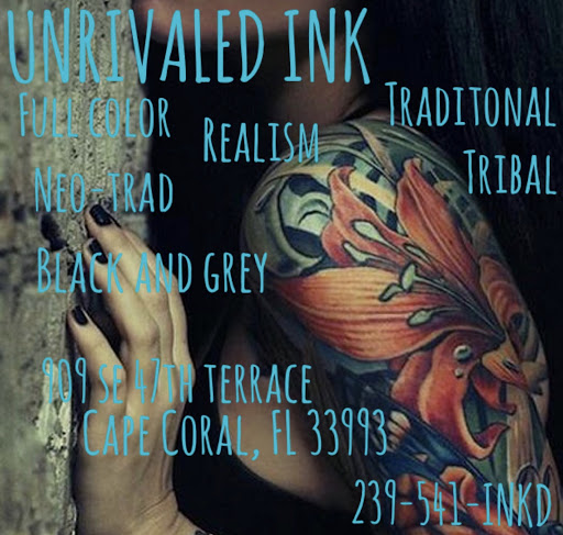 Explore river tattoo ideas, creative tattoo ideas in Cape Coral, available at UNRIVALED INK