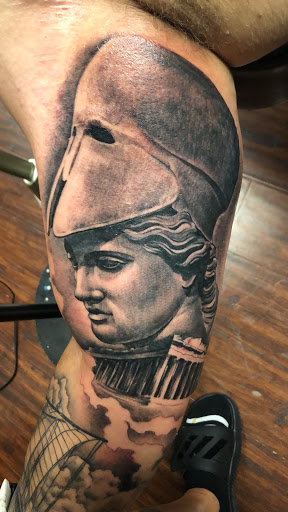 Explore small guy tattoo ideas, creative tattoo ideas in Huntsville, available at Art-I-Facts Tattoo Gallery