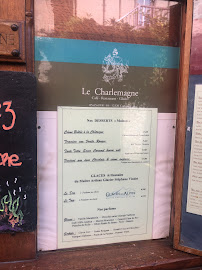 Le Charlemagne à Conques-en-Rouergue menu