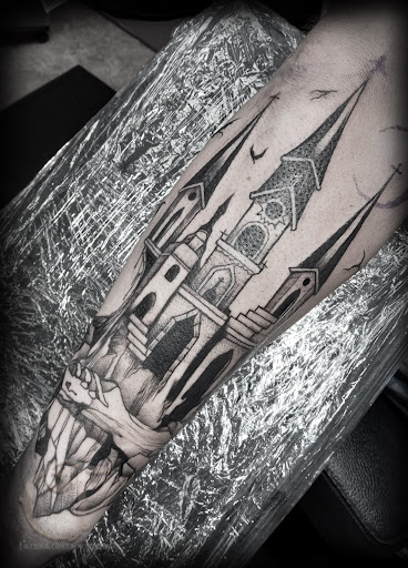 Explore tattoo ideas for men black, creative tattoo ideas in Houlton, available at Crowes Tattoos