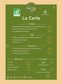 Menu du Vert et Bon - La Guinguette à Crosne