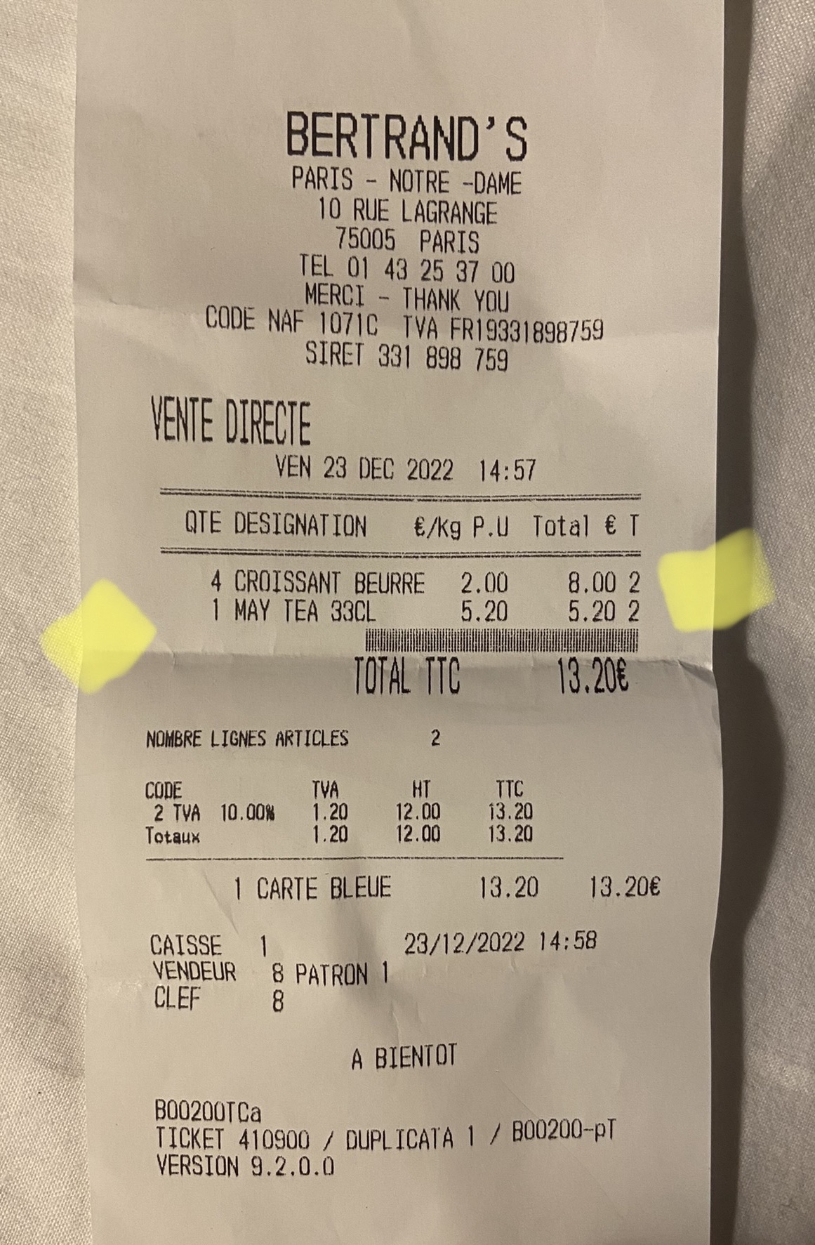 Photo n° 1 de l'avis de A.M fait le 23/12/2022 à 18:05