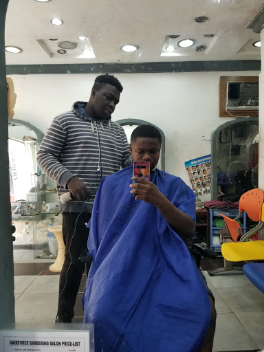 Hair Force Barbers, Victoria Island, Middle Shop, Right wing, 4B Akinolugbade street off Adeola Odeku, Lagos, Nigeria, Barber Shop, state Lagos