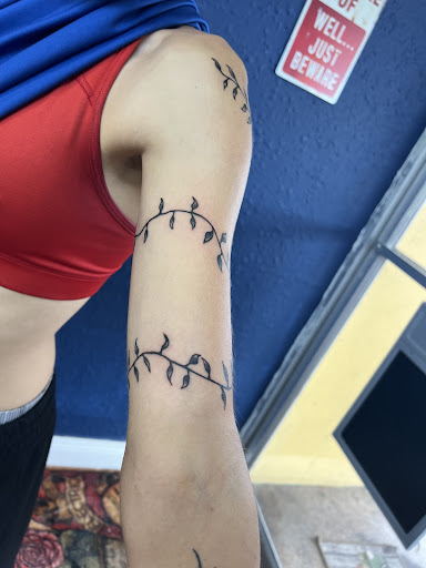 Explore tattoo ideas for drummers, creative tattoo ideas in Cocoa, available at Rorschach Tattoo Shop and Piercing Studio