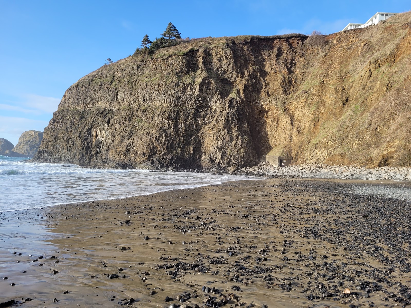 Foto von Tunnel Beach mit sehr sauber Sauberkeitsgrad