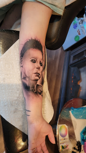 Explore safety pin tattoo ideas, creative tattoo ideas in Kalispell, available at Swindler Ink