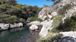 Platja de Cala Figuera'in fotoğrafı küçük bir koy ile birlikte