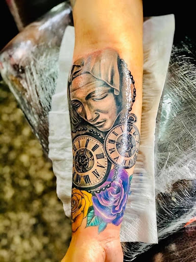 Explore law enforcement tattoo ideas, creative tattoo ideas in Houston, available at MS Studios Houstons Ink Therapy