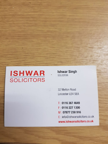 Reviews of Ishwar Solicitors in Leicester - Attorney