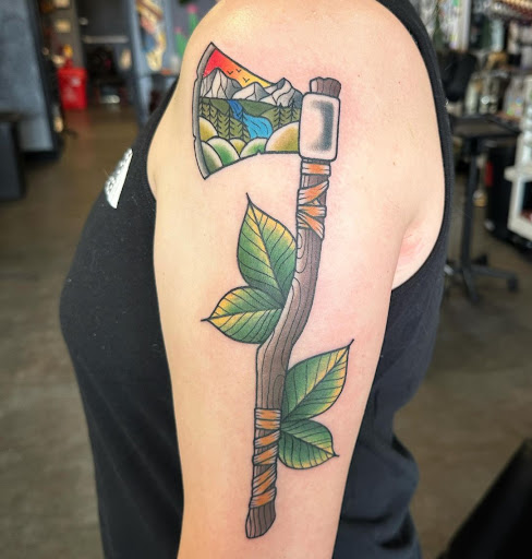 Explore crown of thorns tattoo ideas, creative tattoo ideas in Navarre, available at Eleven 11 Tattoo Studio